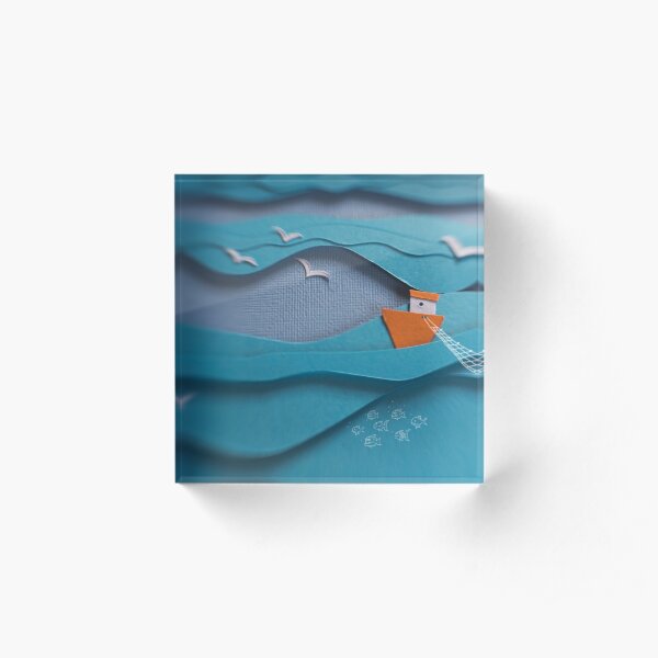 The deep blue sea... Acrylic Block