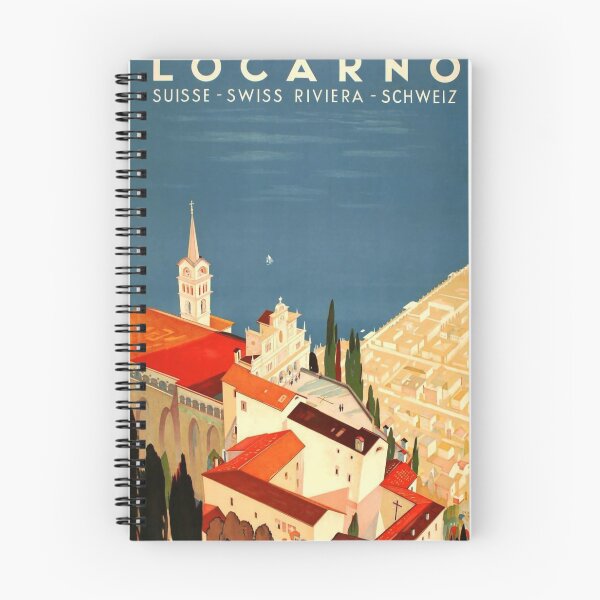 Item preview, Locarno vintage travel poster designed and sold by stickart-marek.