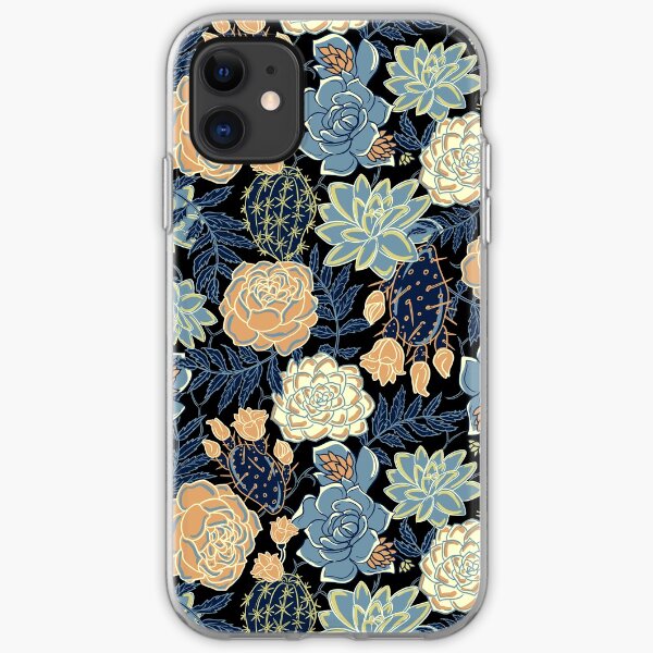 blue succulent iPhone Soft Case