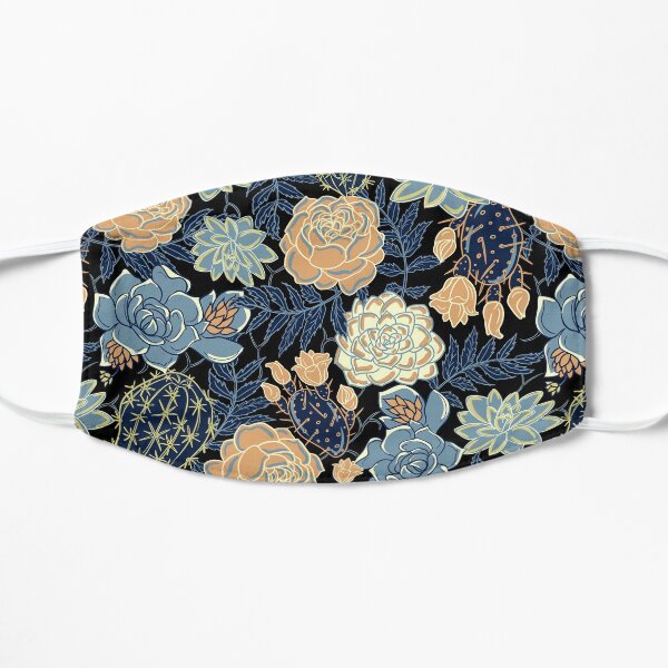 blue succulent Mask