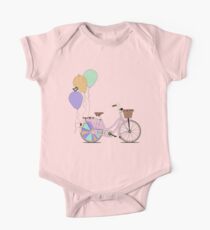 Love to Cycle on my Pink Bike One Piece - Short Sleeve