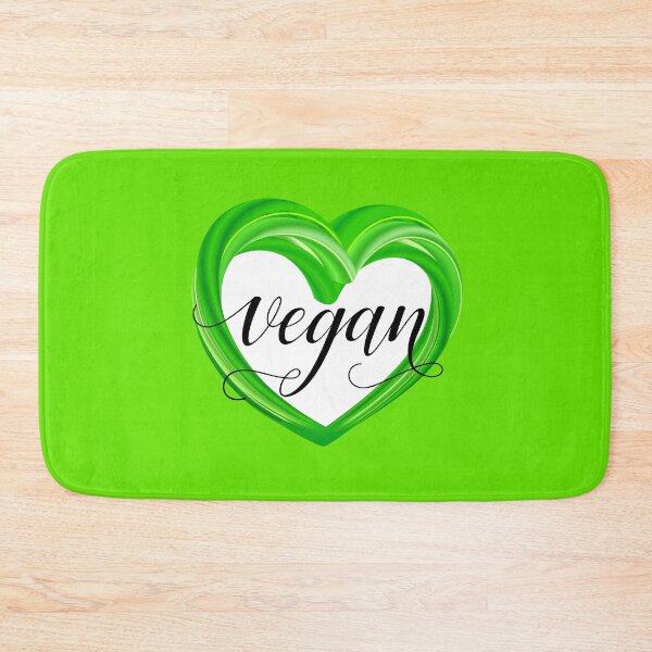 Item preview, GREEN heart - Vegan designed and sold by Slanapotam.