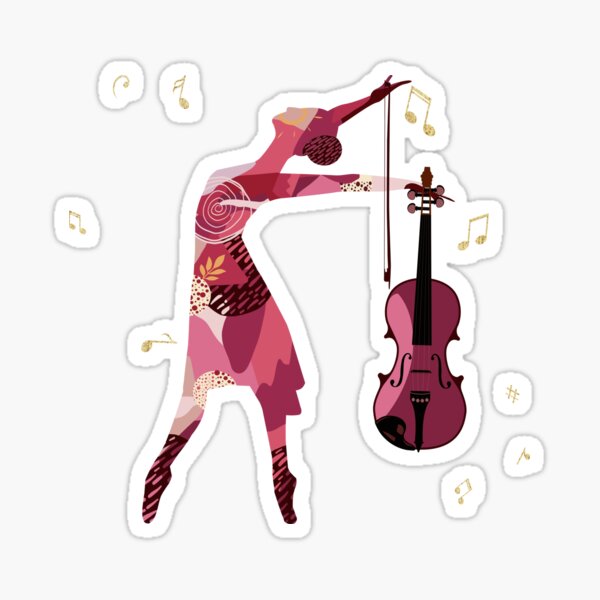 Une danseuse violoniste Sticker