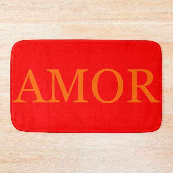 Item preview, AMOR IS LOVE IN SPANISH RED/ORANGE FACE MASK AND MERCH designed and sold by booie2020.