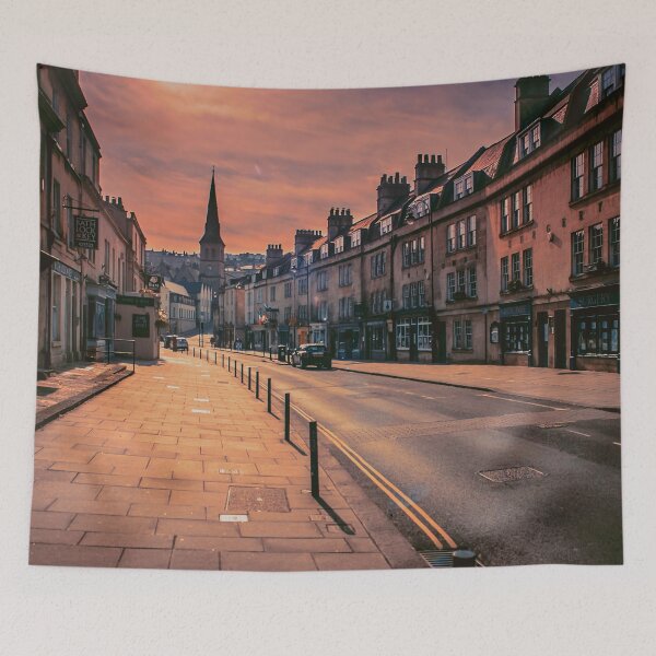 Item preview, Bath Somerset Lockdown morning empty street ART Art designed and sold by balazsromsics.