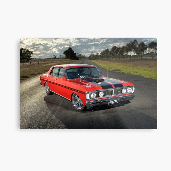 Red Ford Xy Gt Replica Metal Print By Jjphoto Redbubble