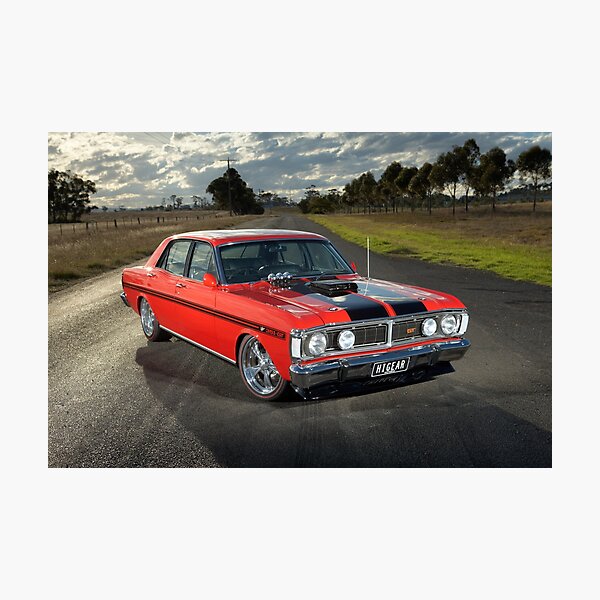 Supercharged 1970 Wild Violet Ford Falcon Xy Photographic Print By Jjphoto Redbubble