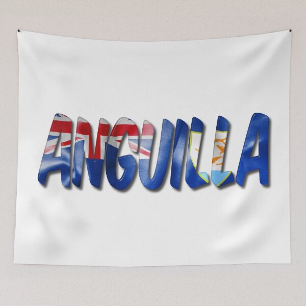 Item preview, Anguilla Word With Flag Texture designed and sold by MarkUK97.