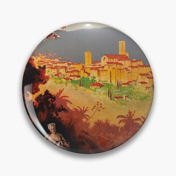 Item preview, Grasse Cote Azur vintage travel poster designed and sold by stickart-marek.