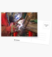 Me Tig welding 3" pipe. Postcards