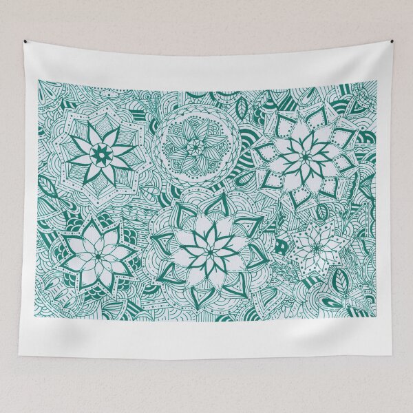 Item preview, Teal Green Mandala Improvisation designed and sold by MarisaGoncalves.