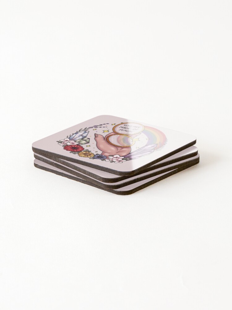 Alternate view of You Are Made of Magic Coasters (Set of 4)