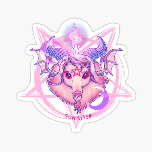 Baphomet (WHITE) Sticker
