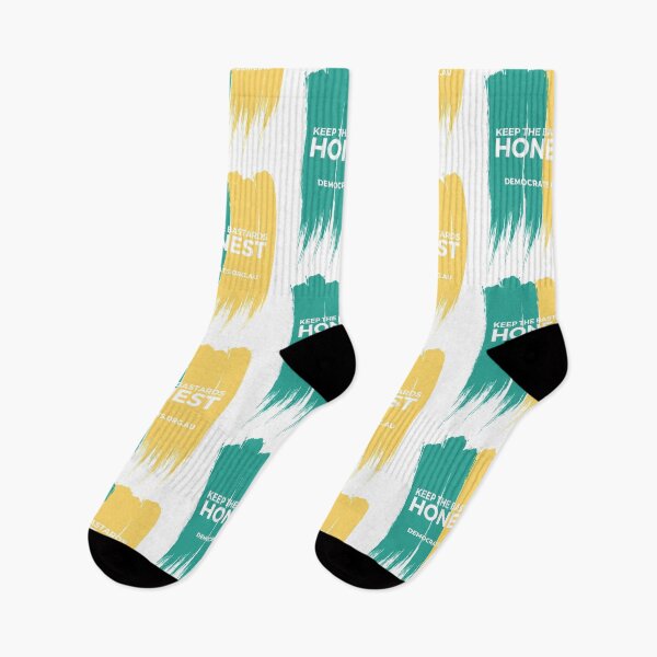 Item preview, Keep The Bastards Honest URL Green and Yellow designed and sold by Australian Democrats.