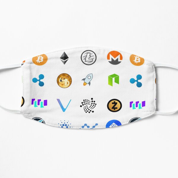 Crypto Coins Flat Mask
