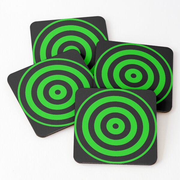 Item preview, Geometric Pattern: Rondel: Black Green designed and sold by Red Wolf.