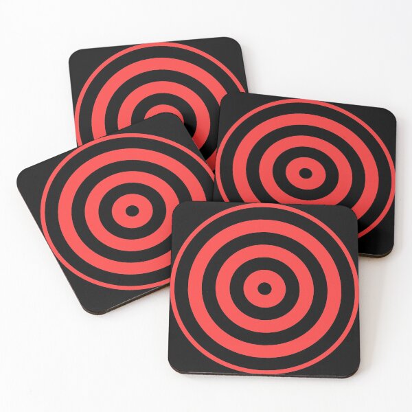Item preview, Geometric Pattern: Rondel: Black Red designed and sold by Red Wolf.