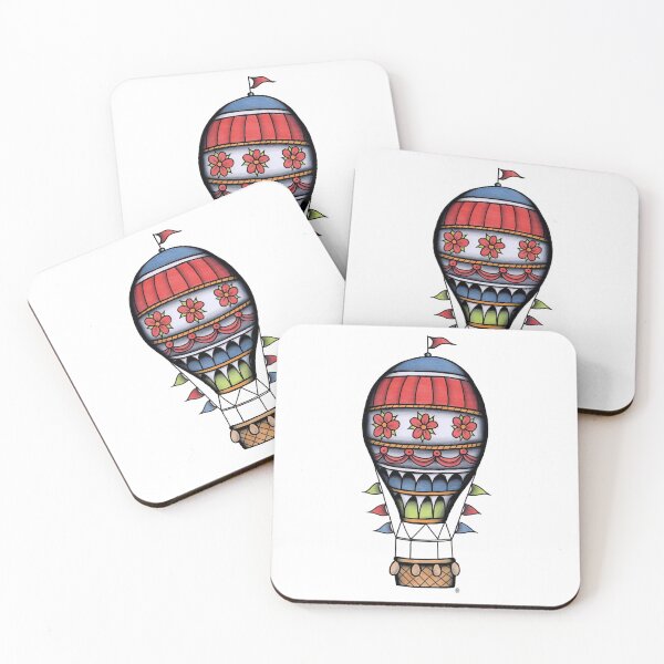 Item preview, Traditional Hot Air Balloon Tattoo designed and sold by napiks.