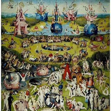 Aperçu de l'œuvre Le jardin des délices terrestres: Vintage 1490 peinture par Hieronymus Bosch Print de posterbobs