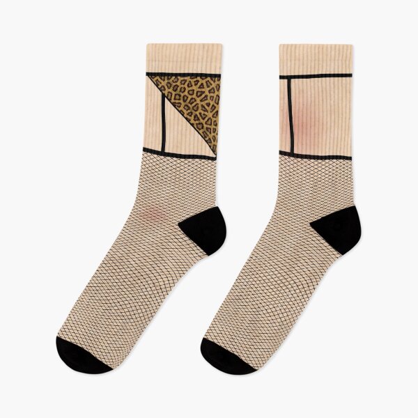 Item preview, Fishnet Stockings and Leopard Skin Knickers Pale Skin designed and sold by MarkUK97.
