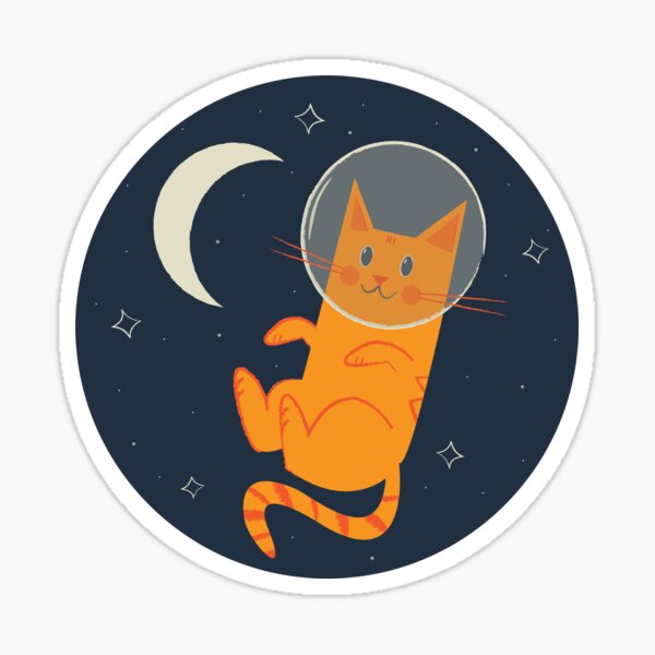 Electronics & Accessories Space Moon Sticker // Space Sticker // Cat ...