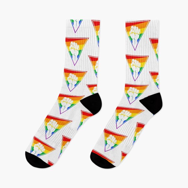 Item preview, Pink Triangle - Keep on fighting, Rainbow Style designed and sold by HansDampf.