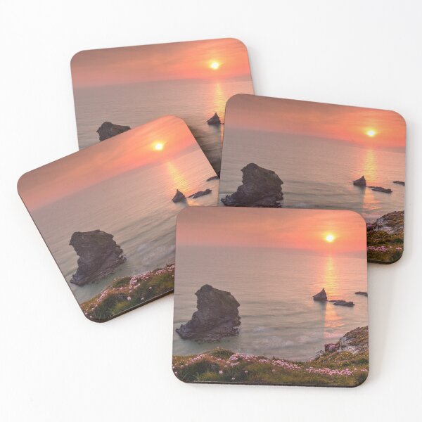 Item preview, Thrift at Sunset (Bedruthan Steps)  designed and sold by bitm2007.