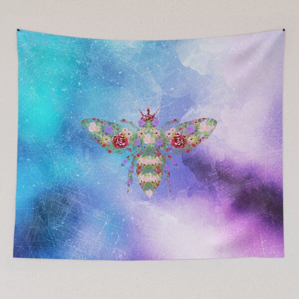 Item preview, Distressed Watercolour Floral Bee designed and sold by tribbledesign.