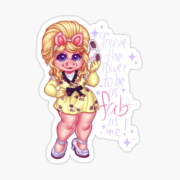 The Fabulous Miss Piggy Sticker