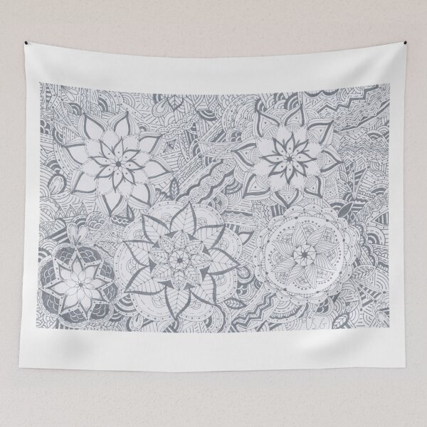 Item preview, Light Grey Mandala Improvisation designed and sold by MarisaGoncalves.