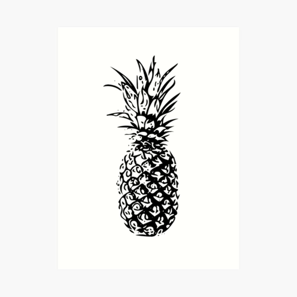 Pineapple Black White 01 Art Print By 1x Studio Iii Fine, 52% OFF