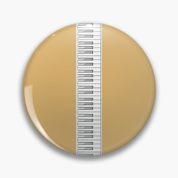 Item preview, piano keys grey and ocher designed and sold by PlayingPiano.