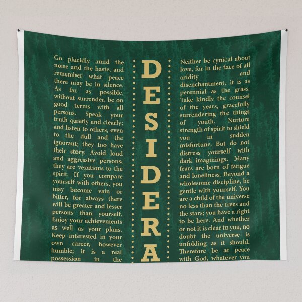 Item preview, Desiderata, Max Ehrmann - Typography Print 27 - Literary Poster designed and sold by Studio Grafiikka.