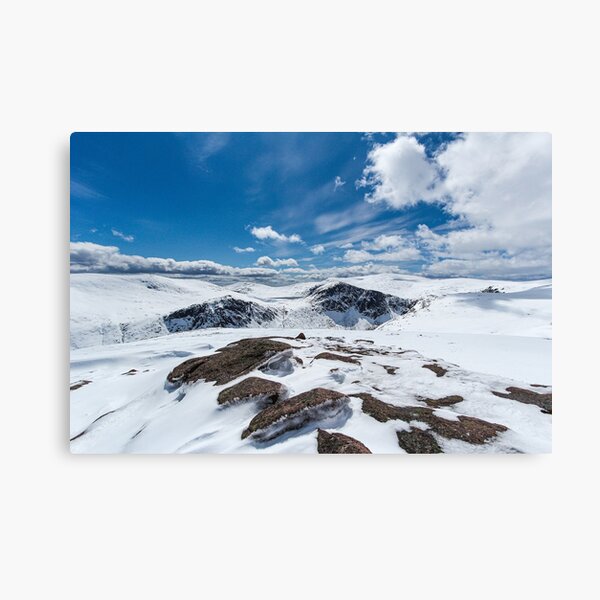 Item preview, Mheadhoin, Etchachan and Macdui May Snow designed and sold by ScotLandscapes.