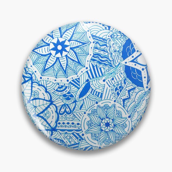 Item preview, Ocean Blue Mandala Improvisation designed and sold by MarisaGoncalves.