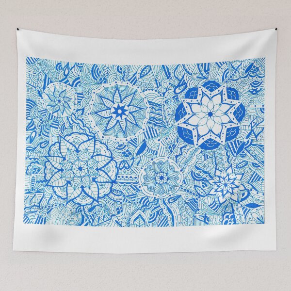 Item preview, Ocean Blue Mandala Improvisation designed and sold by MarisaGoncalves.