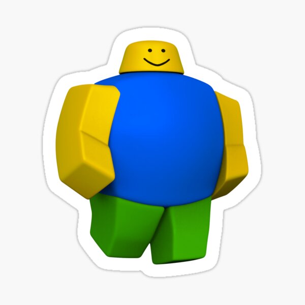 Noob Heavy Sticker By Theresthisthing Redbubble - roblox buff meme