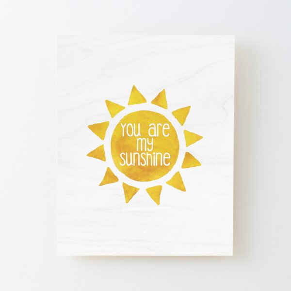 You are my sunshine lyrics print on handmade paper