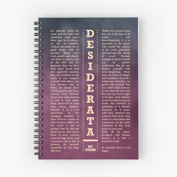 Item preview, Desiderata, Max Ehrmann - Typography Print 28 - Literary Poster designed and sold by Studio Grafiikka.