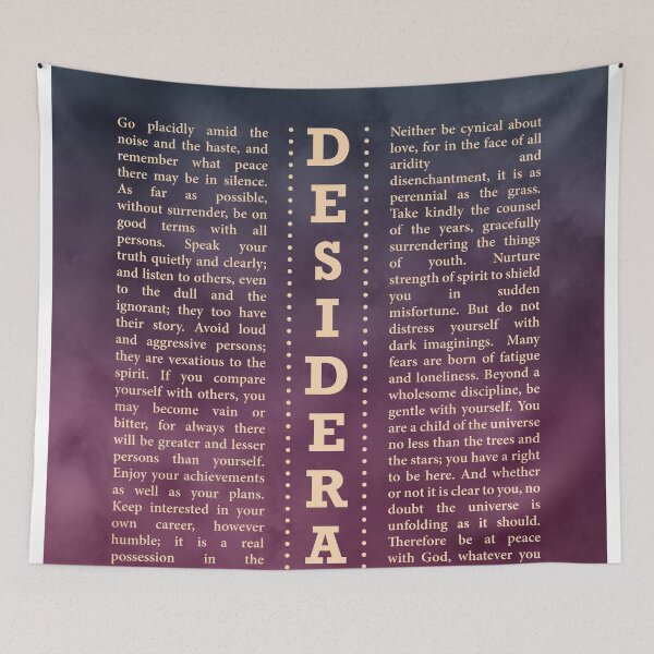 Item preview, Desiderata, Max Ehrmann - Typography Print 28 - Literary Poster designed and sold by Studio Grafiikka.