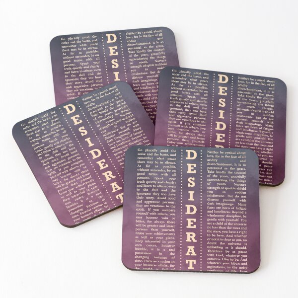 Item preview, Desiderata, Max Ehrmann - Typography Print 28 - Literary Poster designed and sold by Studio Grafiikka.