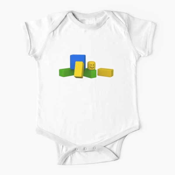 Roblox Noob Short Sleeve Baby One Piece Redbubble - roblox broken noob baby one piece