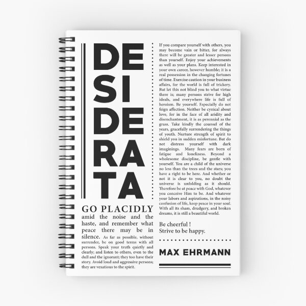 Item preview, Desiderata, Max Ehrmann - Typography Print 29 - Literary Poster designed and sold by Studio Grafiikka.