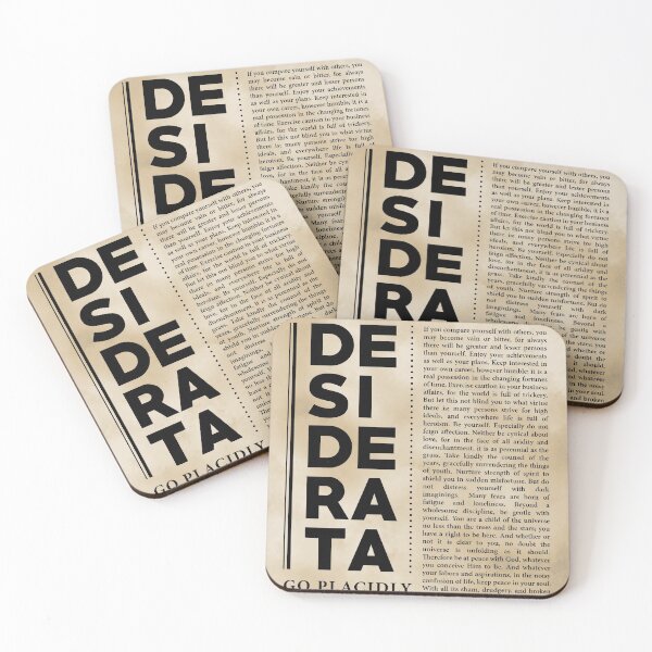 Item preview, Desiderata, Max Ehrmann - Typography Print 30 - Literary Poster designed and sold by Studio Grafiikka.