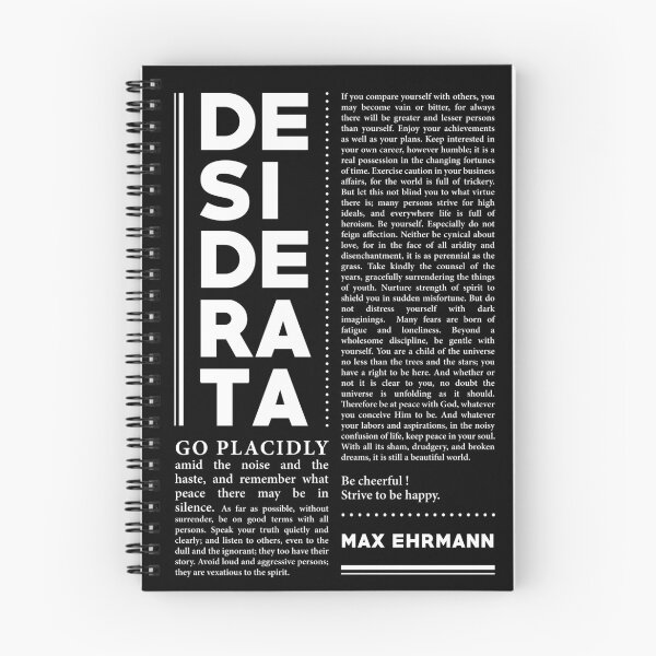 Item preview, Desiderata, Max Ehrmann - Typography Print 31 - Literary Poster designed and sold by Studio Grafiikka.