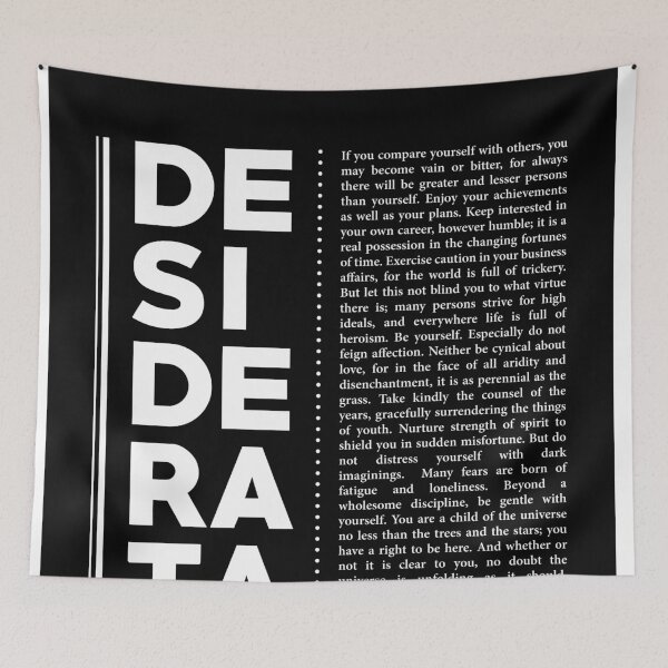 Item preview, Desiderata, Max Ehrmann - Typography Print 31 - Literary Poster designed and sold by Studio Grafiikka.
