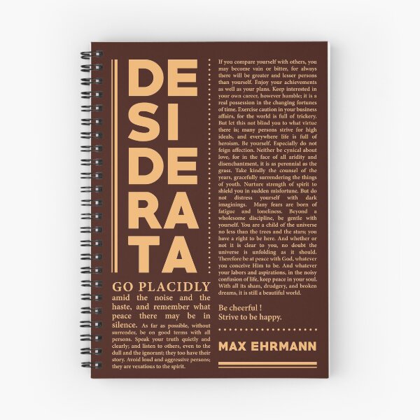 Item preview, Desiderata, Max Ehrmann - Typography Print 32 - Literary Poster designed and sold by Studio Grafiikka.
