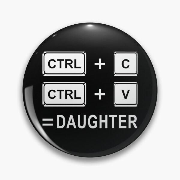 Item preview, Ctrl C Ctrl V Daughter Family Matchin Gift for Computer Geek designed and sold by skulltshirt.