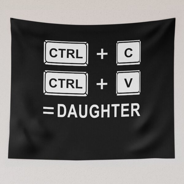 Item preview, Ctrl C Ctrl V Daughter Family Matchin Gift for Computer Geek designed and sold by skulltshirt.