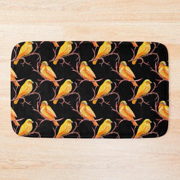 Item preview, Yellow Canary Bird Pattern designed and sold by Ivy Lily Art.